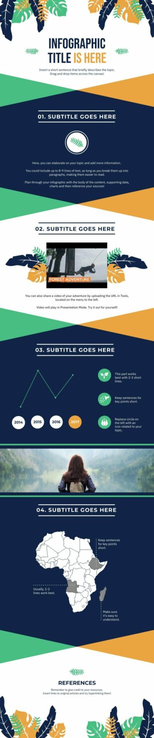 Scientific Report Informational Infographic Template