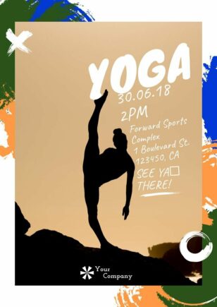 Team Activity Yoga Flyer Template