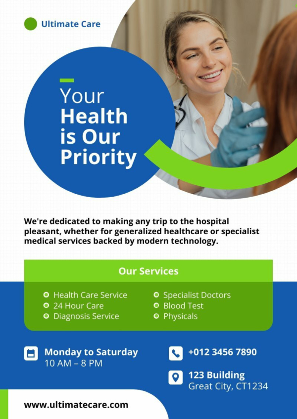 healthcare flyer template