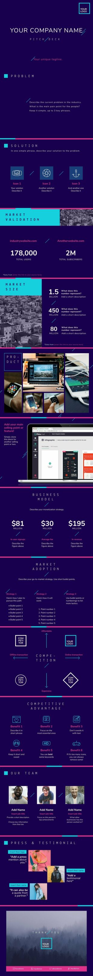 Startup Pitch Deck Presentation Template