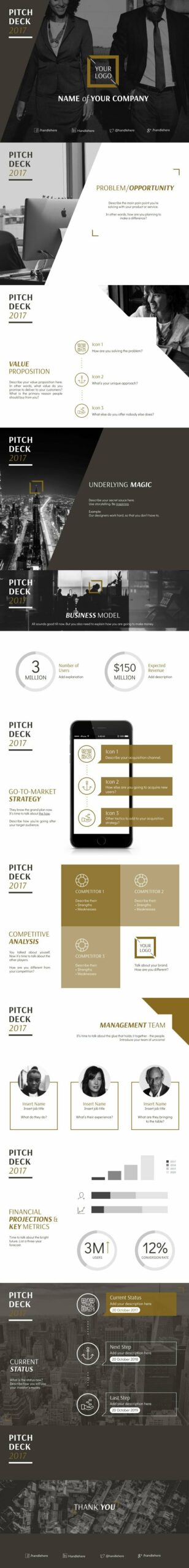 Business Pitch Deck Presentation Template