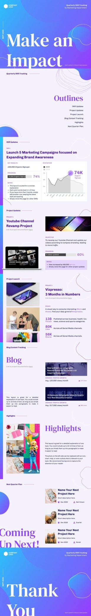 OKR Tracking Presentation Template