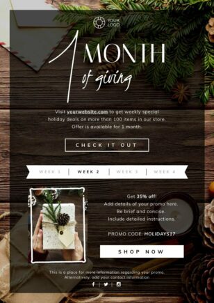 Product Holiday Sale Flyer Template