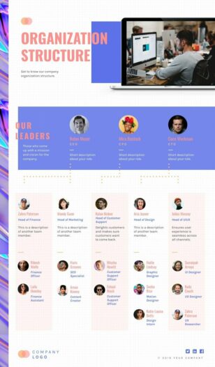 Organizational Chart Infographic Template