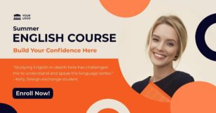 Course Enrolment Facebook Post Social Media Template