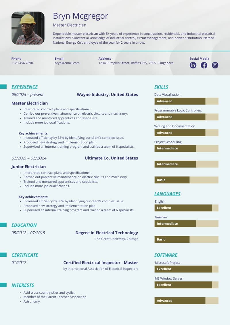 modern ats-friendly resume, modern resume template